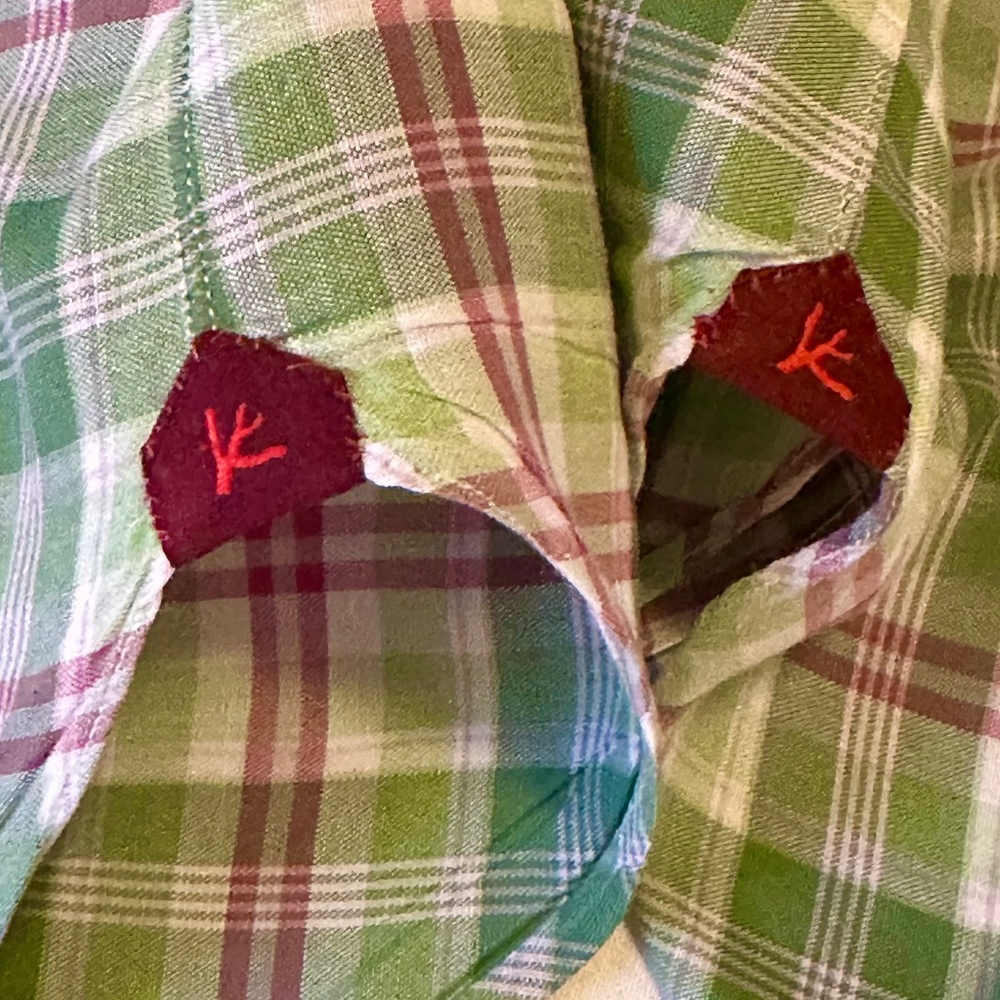 Isaia Windowpane Dress Sport Shirt / MENS IT SZ 40 - Picture 7 of 15